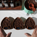 ⁦MUVNA Electronic Scale Coffee Bean Tray-Walnut⁩ - الصورة ⁦6⁩