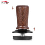 ⁦IKAPE V3 Calibrated Coffee Tamper(Wooden Handle,Black Base)⁩ - الصورة ⁦2⁩