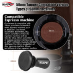 ⁦IKAPE V3 Calibrated Coffee Tamper (All black)⁩ - الصورة ⁦9⁩