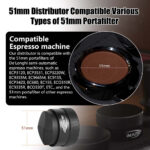 ⁦(IKAPE Coffee Distributor, Espresso Gravity Distributor(All Black⁩ - الصورة ⁦9⁩