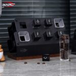 ⁦IKAPE Coffee Upright Stand Bean Cellars Hopper 6 Tubes⁩ - الصورة ⁦8⁩