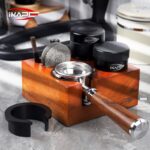 ⁦IKAPE ABS 7 in 1 Coffee Tool Organiser Suitable for 51/54/58mm portafilter-wood⁩ - الصورة ⁦6⁩