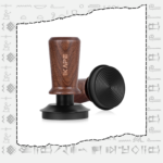 IKAPE V3 Calibrated Coffee Tamper(Wooden Handle,Black Base)